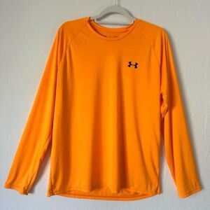Under Armour Long Sleeve Lightweight Activewear Top – Orange - Men’s Size L